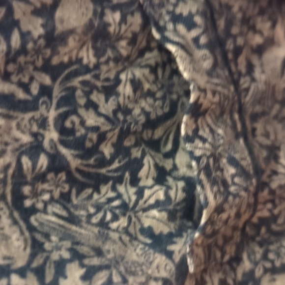 Charter Club Green Patterned Pajama Top And Bottom Pant Set Smoke Free - Picture 3 of 4